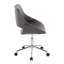 Chaise de bureau contemporaine en métal et similicuir-132213372