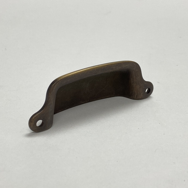 Eloise 4" Center to Center Cup Pull, Antique Brass