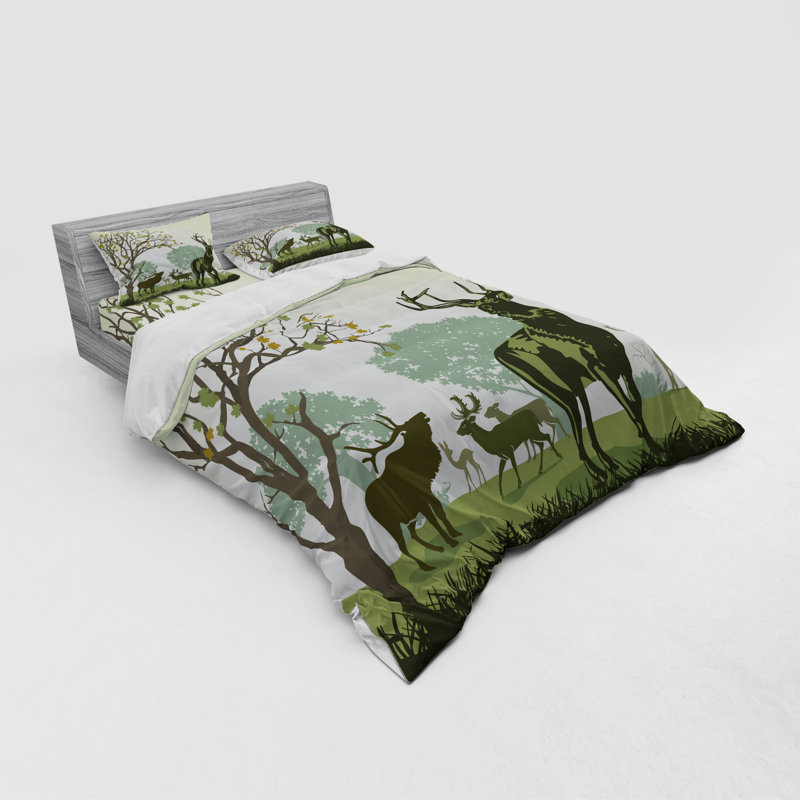 Rustic Polyester Duvet Cover, Queen Duvet Cover + 3 Additional Pieces