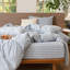 Ensemble de housse de couette 100% coton lavé MooMee Gingham-121504781-115836937