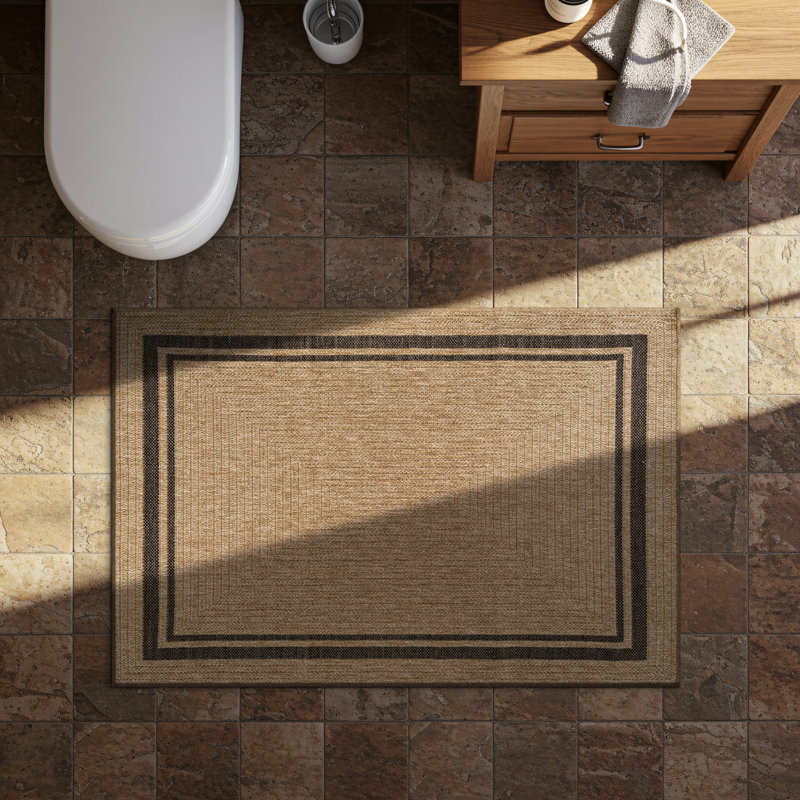 Tapis intérieur / extérieur, Beige, Rectangulaire 2 pi x 3 pi