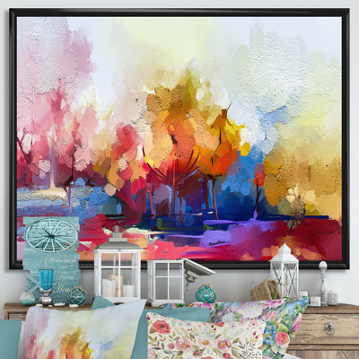 Paysage abstrait coloré I - reproduction d'art sur toile
