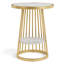 Table d'appoint ronde en acier 17,75 po Demick-71598938