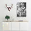 Buddha Surrounded in Abstract - Wrapped Canvas-55317357