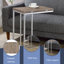 Table d'appoint rectangulaire minimaliste avec plateau extensible et pliable