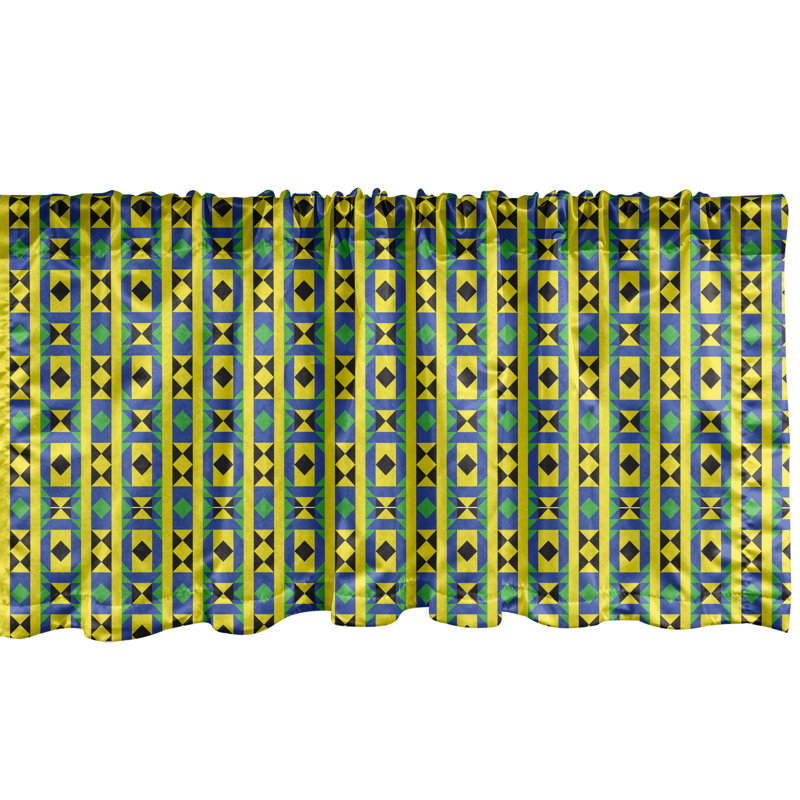 Ensemble de 2 cantonnières Ambesonne Green Leaf, L 54 po x L 12 po