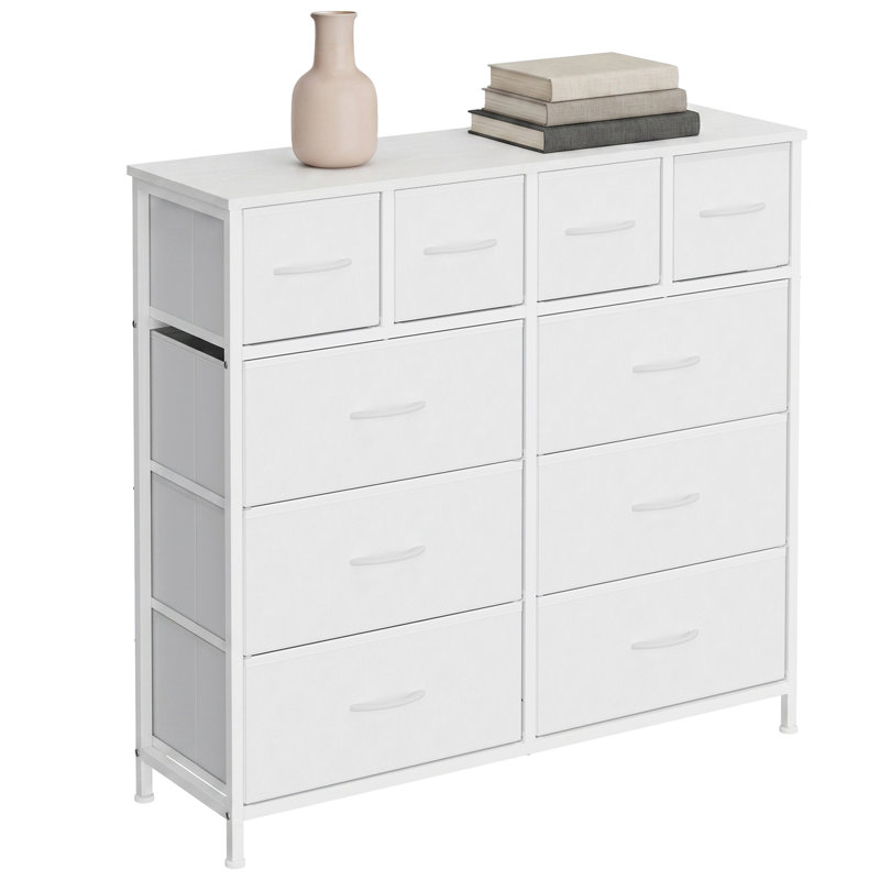 10 Drawer Storage Drawer, White
