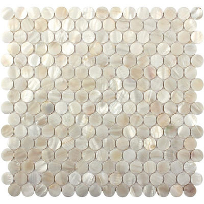 Échantillon - Carrelage mosaïque texturé rond Penny
