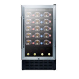 Summit Appliance Single Zone 18'' 34 Bottle Wine Refrigerator with Reversible Door