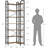 86" L Shaped Corner Bookshelf 7 Tier Industrial Bookcase Tall Display Shelf Storage Rack for Living Room Bedroom Home Office-1652492869-1652492888