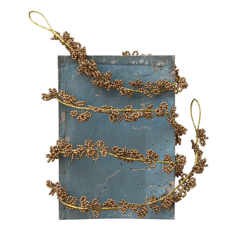 Gold Iron & Acrylic Bead Garland
