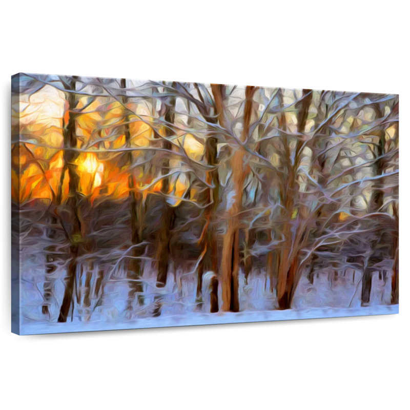 Alvord, Pennsylvanie, neige hivernale, H 30 po x l 45 po