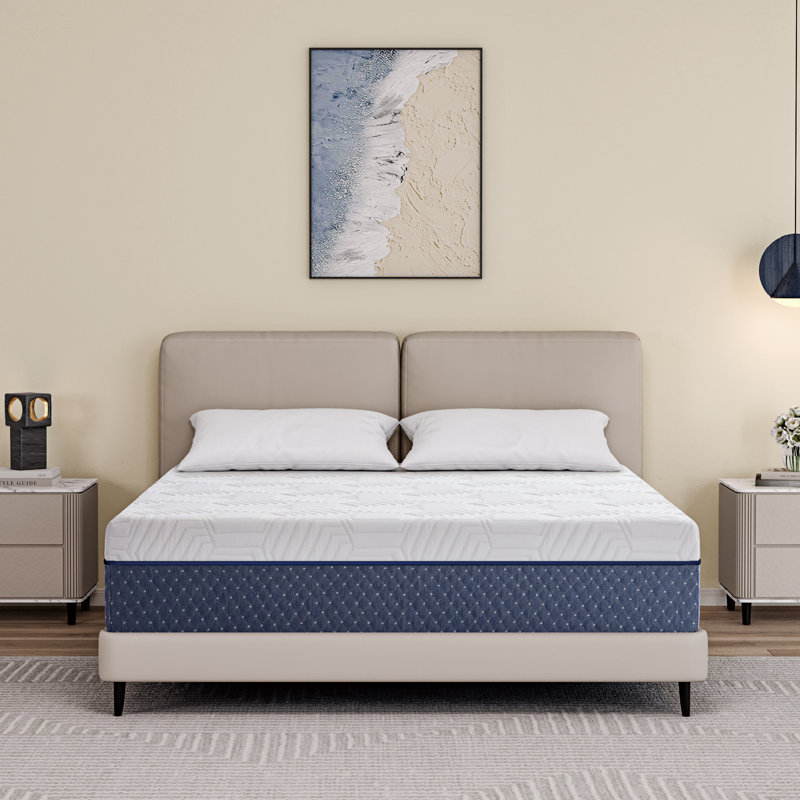Matelas en mousse viscoélastique gélifiée mi-ferme 14 po EGOHome, Grand lit