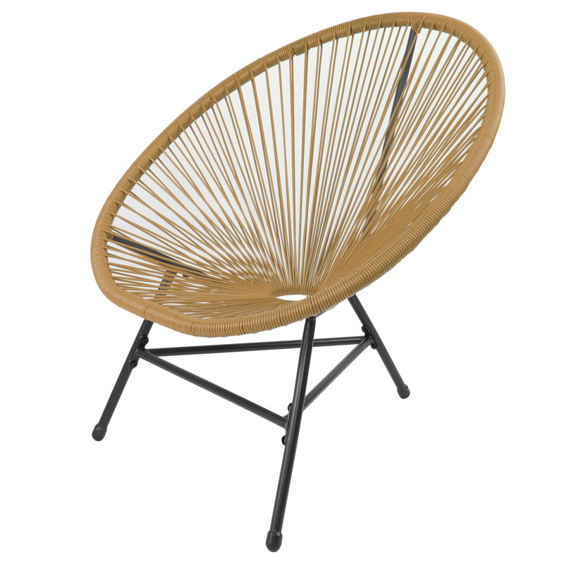 Carlson 2 Seater Outdoor Conversation Sets, Black, Natural