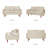  56" Wide Velvet Round Arm Loveseat, Featuring Side Storage Pockets and a Small Square Throw Pillow-1817829838