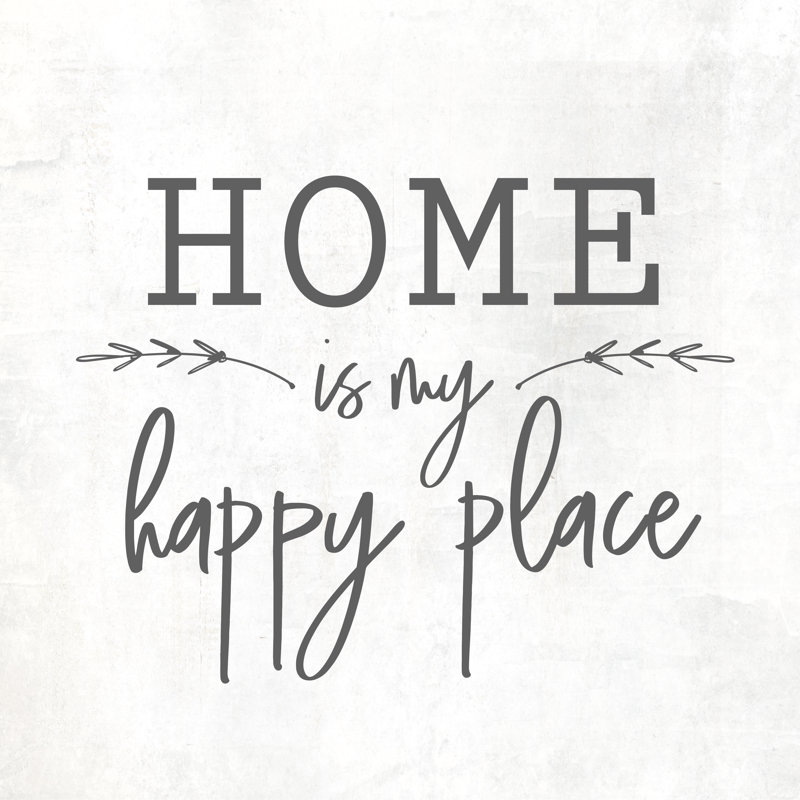 Happy Place Circle - Wrapped Canvas Print, 91cm H x 91cm W x 3.8cm D