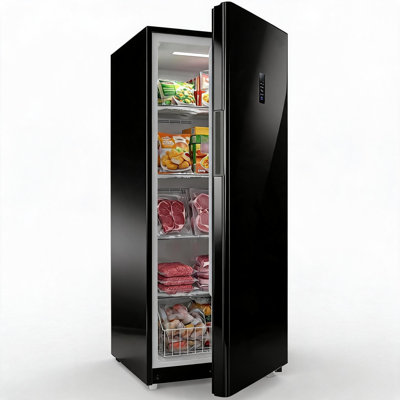 Yesurprise 17 Cu.Ft Upright Freezer, Single Door Freestanding Deep Freezer with Adjustable Shelves & Mechanical