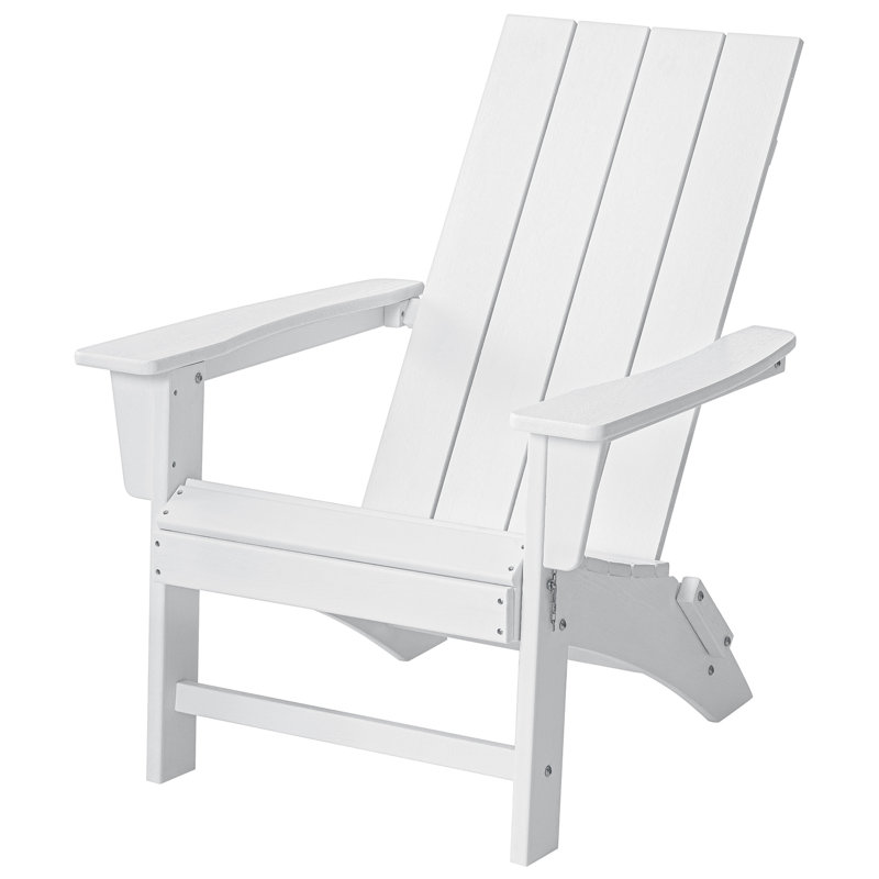 Chaise Adirondack pliable Heimo, Blanc