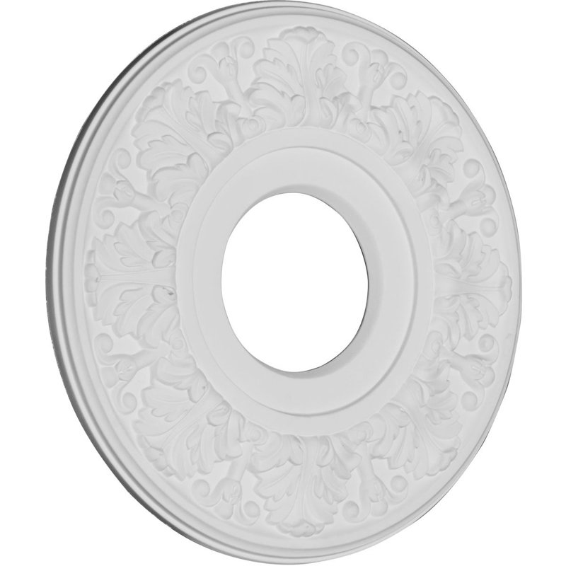 Médaillon de plafond en PVC CMPAT H 10 po x l 10 po x P 0,75 po