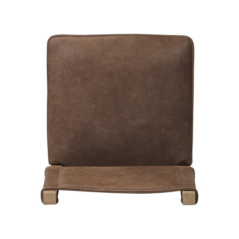 Ferris Stool, Light Oak, Palermo Cigar Genuine Leather, Counter Stool (25.98" Seat Height)