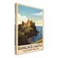 Dunluce Castle, Northern Ireland - Romantic Coastal Castle Travel Poster. Giclee Print on Wrapped Canvas. Wall Art, Home Decor - Castles & Palaces, Northern Ireland 1 Piece Wrapped Canvas Wall Art-1955889379