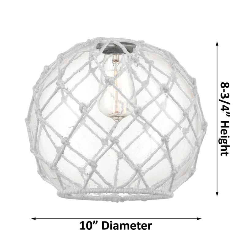 Luminaire suspendu simple en laiton antique noir à 1 lumière Bluford, H 133 po x l 10 po x P 10 po, Transparent/blanc, Noir