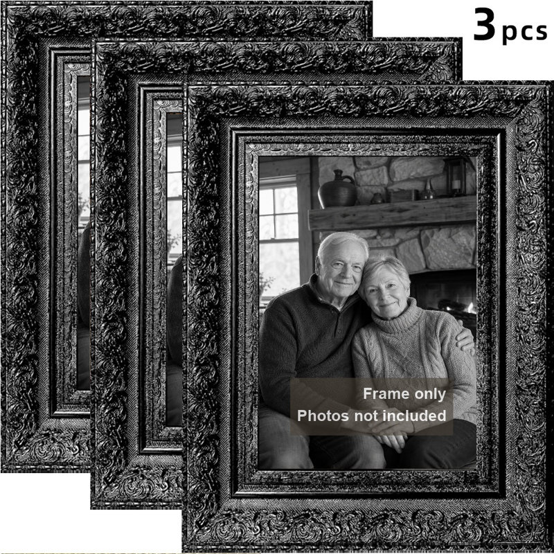 Cadre photo 3 tablettes 5 "x 7" noir pour cadeau des Fêtes