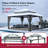 SUNJOY Kingston 16x12 Gazebo, Steel & PC Roof Hardtop Gazebo with Curtain and Netting - Gray Aluminum Posts-116548805