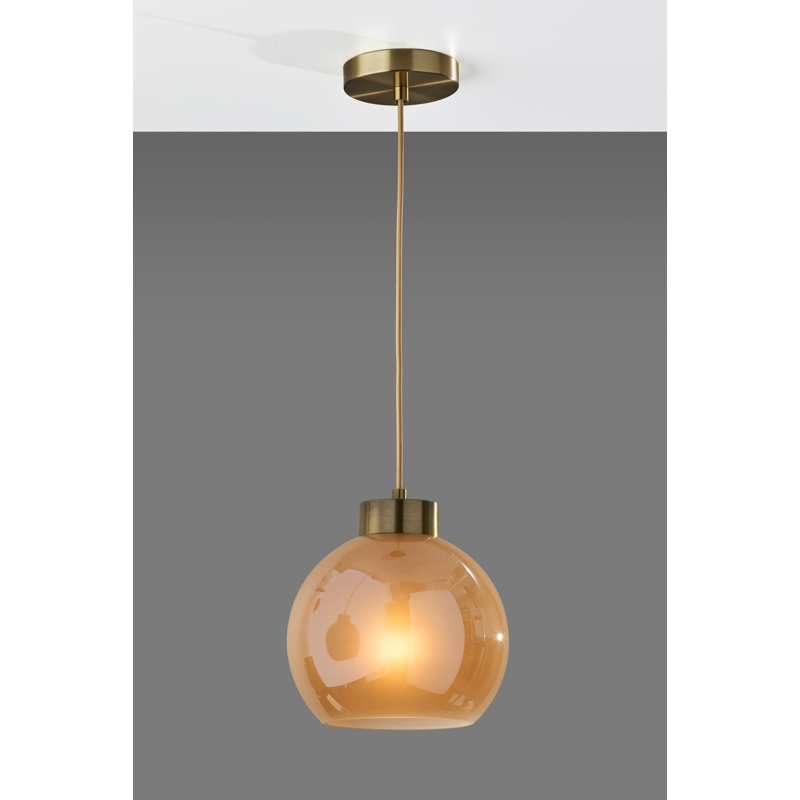 Atticus Pendant, Antique Brass, Gold