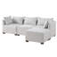 Fauteuil modulaire sans accoudoirs, fauteuil d'appoint sans accoudoirs, fauteuil d'appoint moderne