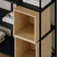 Aluino 179cm H x 139.5cm W Metal Bookcase