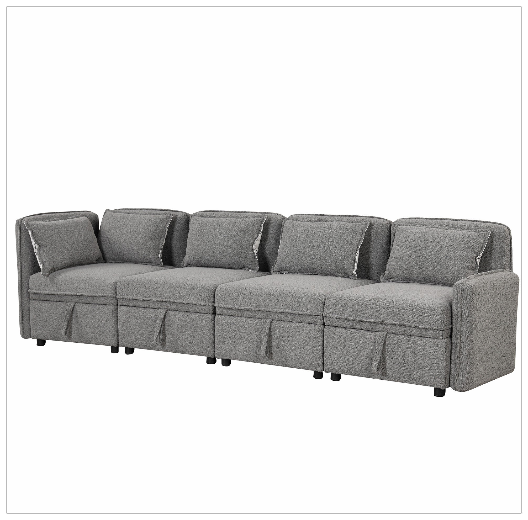 Small deals fabric sectional