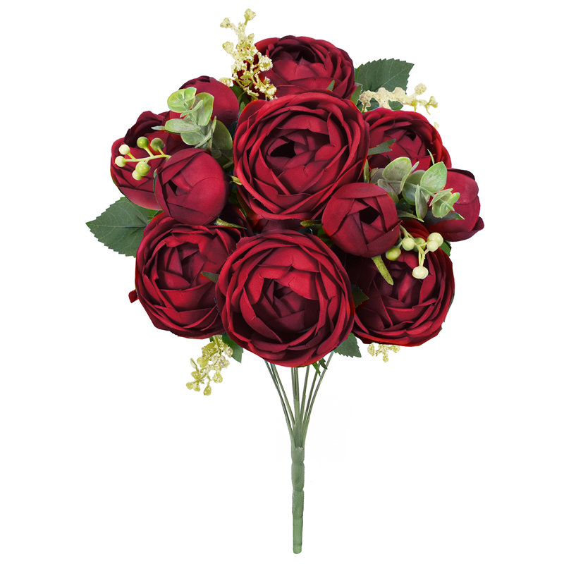 Buisson de renoncule classique, Rouge