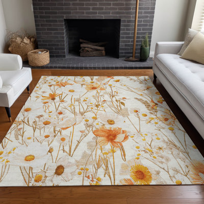 Tapis ivoire intérieur / extérieur lavable à la machine Claudian ACN1500