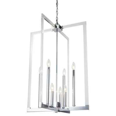 Lustre géométrique unique à 7 lumières Olivian