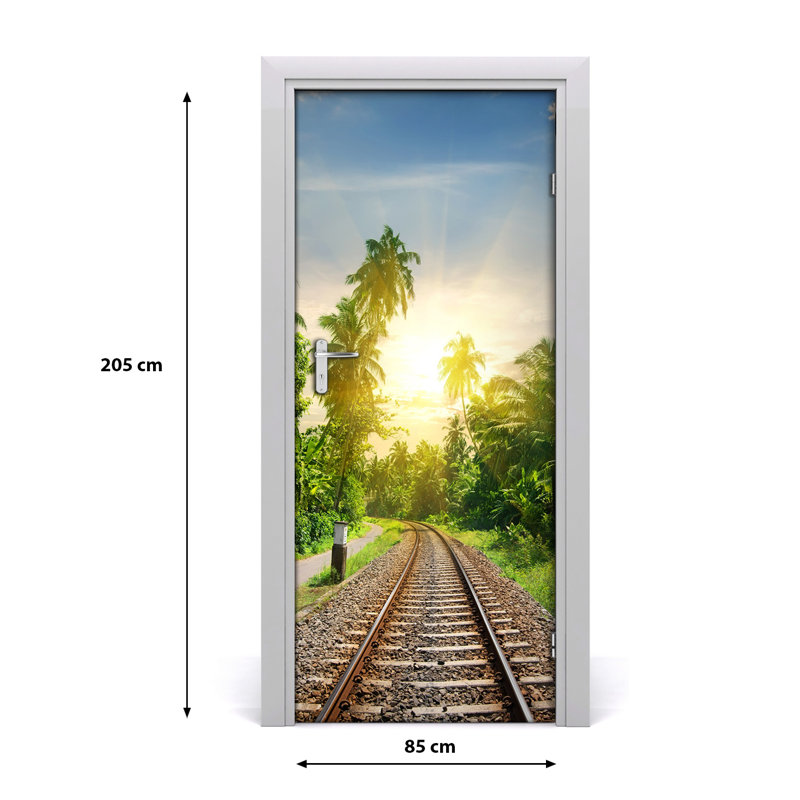 Rails Door Decal, 205cm H x 85cm W