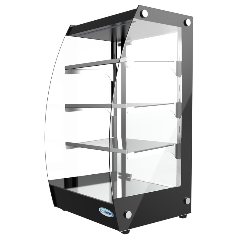 16 in. Commercial Glass Bakery Display Case, with LED Lighting and Rear Door, 2.7 cu. ft. DC-3CB