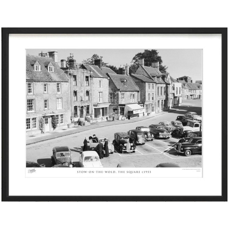 Stow-on-the-Wold, The Square C1955 by Francis Frith - Single Picture Frame Print, 45cm H x 60cm W x 2.3cm D