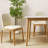 Beige Solid back side Chair(Set of 2)