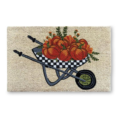 Autumn Wheelbarrow Entrance Mat