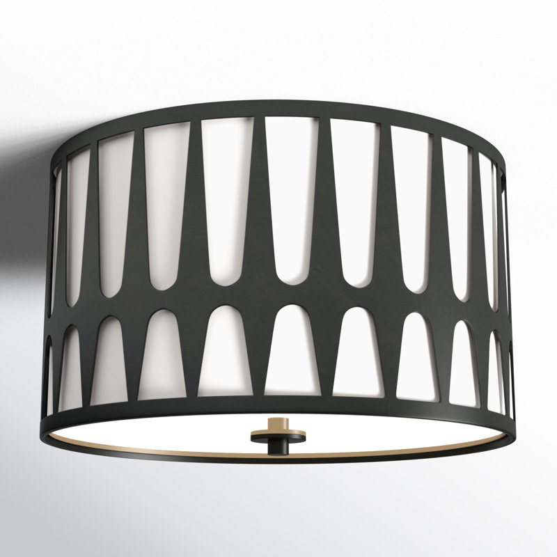 Plafonnier doré antique 3 lumières Athziri, Noir