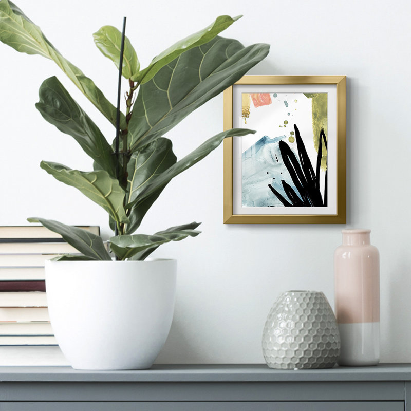 No Deckle Tropical Moderne IX -Framed Print