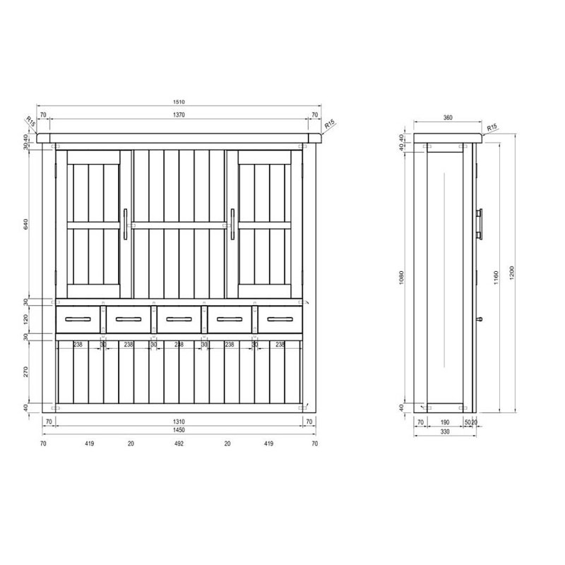Ashly 150cm Sideboard