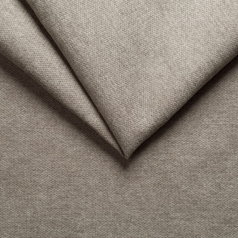 Sofa 2 Seater with Wooden Legs In Scandinavian Style , Dark Beige