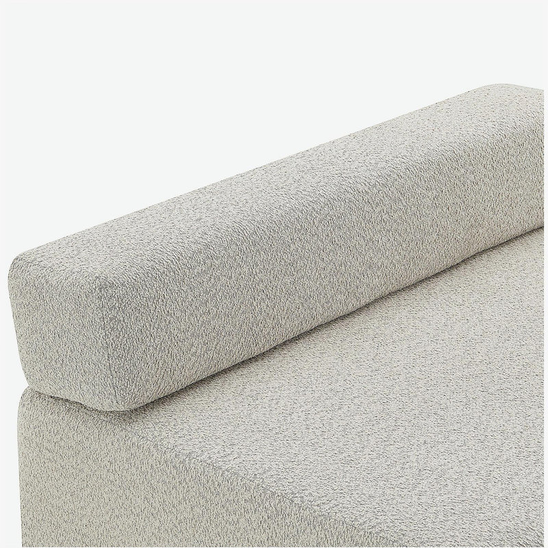 Très grand dossier modulaire en forme de U, canapé de plancher en tissu de luxe, canapé convertible à compression, canapé spacieux rempli de mousse, convient au salon, 2 couleurs