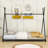 Twin Size Metal Platform Bed with Triangle Structure-1975123140