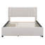 Lit plateforme tapissier avec 2 tiroirs et 1 lit gigogne-1636183669-1636183670