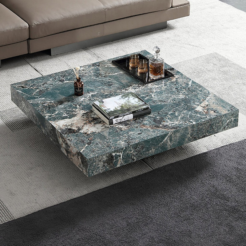 Table basse Italian, H 11,81 po x L 47,24 po x l 47,24 po, Vert