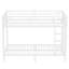 Lit superposé simple TG au-dessus de simple TG pour adolescents et adultes, peu encombrant, sans bruit, sans sommier, blanc