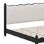 Wood Platform Bed With Upholstered Headboard-965774981-965774987